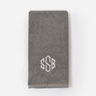 Monogrammed Hand Towel | Grey