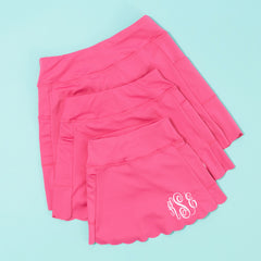 mom mini hot pink monogrammed skort sizing