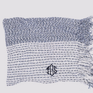 BLOOPER CLOTHING: Monogrammed Striped Chenille Poncho