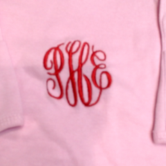 BLOOPER KIDS: Monogrammed Baby Layette Gown