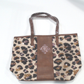 BLOOPER BAG: Monogrammed Leopard Tote Bag