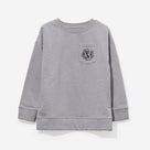 Monogrammed Kids Crewneck Sweatshirt | Heathered Gray