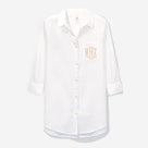 Monogrammed Button Down Tunic | White