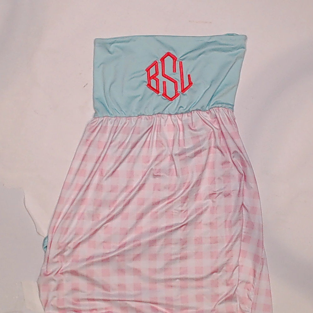 BLOOPER SWIM: Monogrammed Beach Cover Up