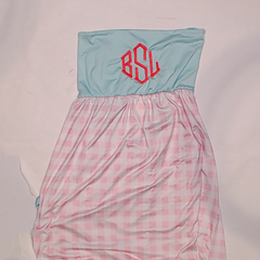 BLOOPER SWIM: Monogrammed Beach Cover Up