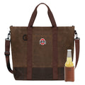 ohio state waxed canvas cooler tote