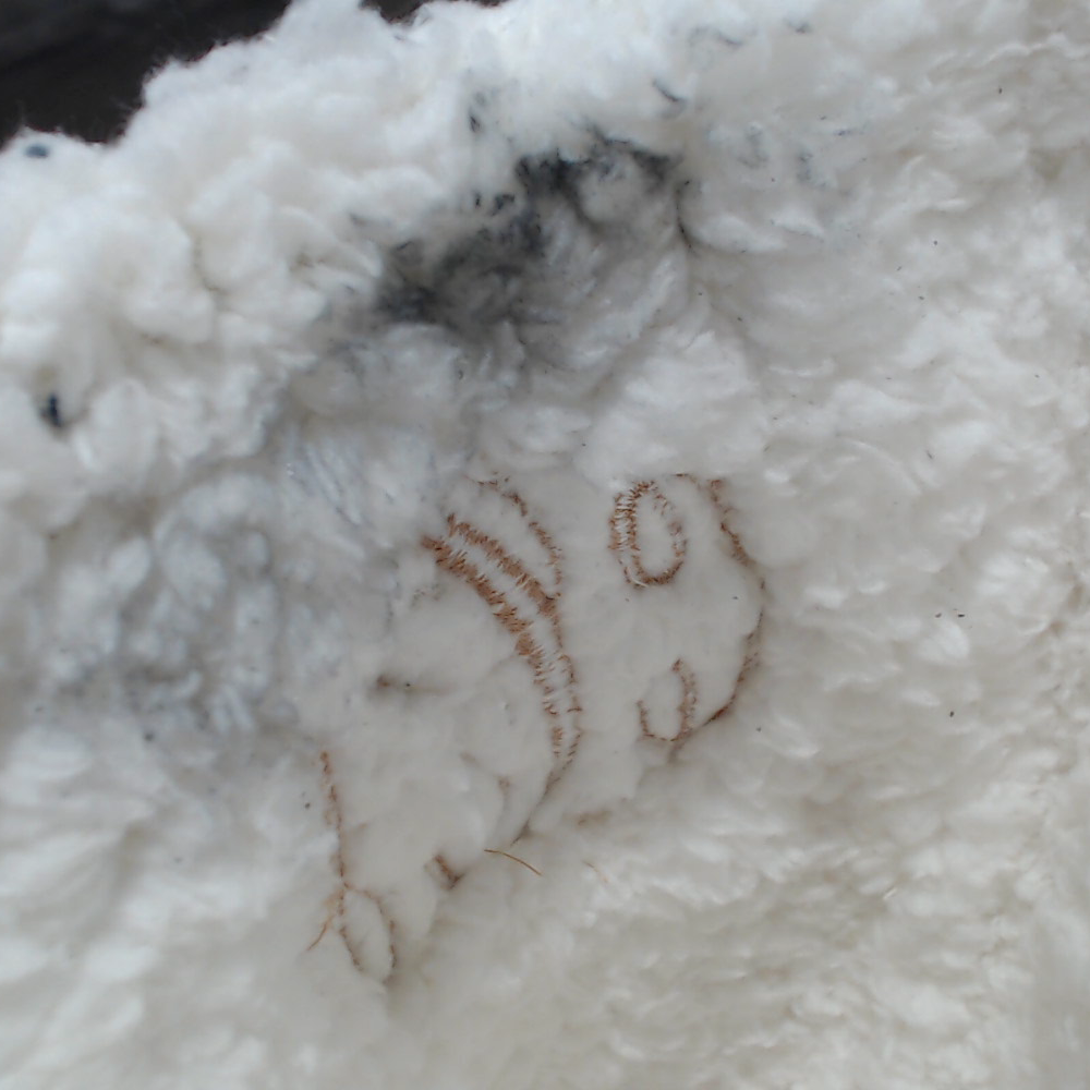 BLOOPER SHOES: Monogrammed Sherpa Tie Booties