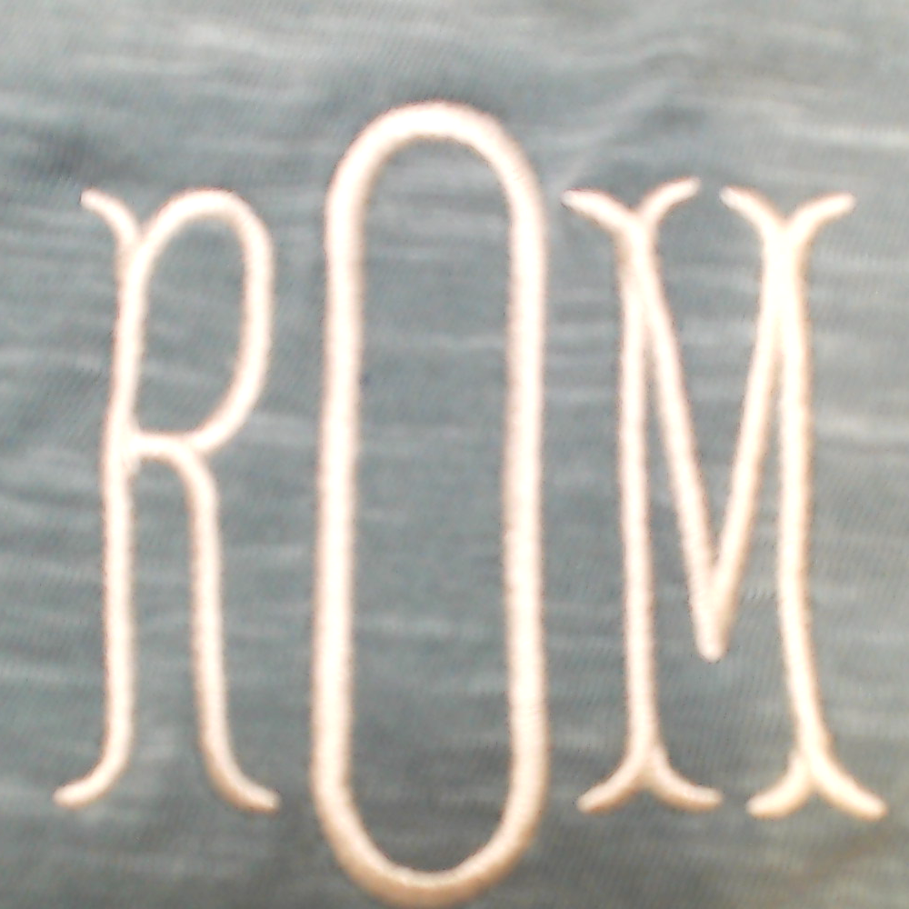 BLOOPER CLOTHING: Monogrammed Henley