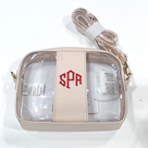 BLOOPER BAG: Monogrammed Clear Stadium Crossbody Bag