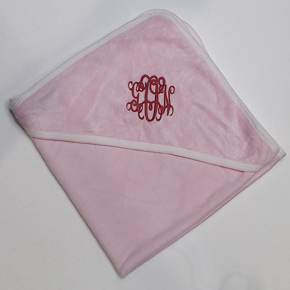BLOOPER KIDS: Monogrammed Baby Hooded Bath Towel