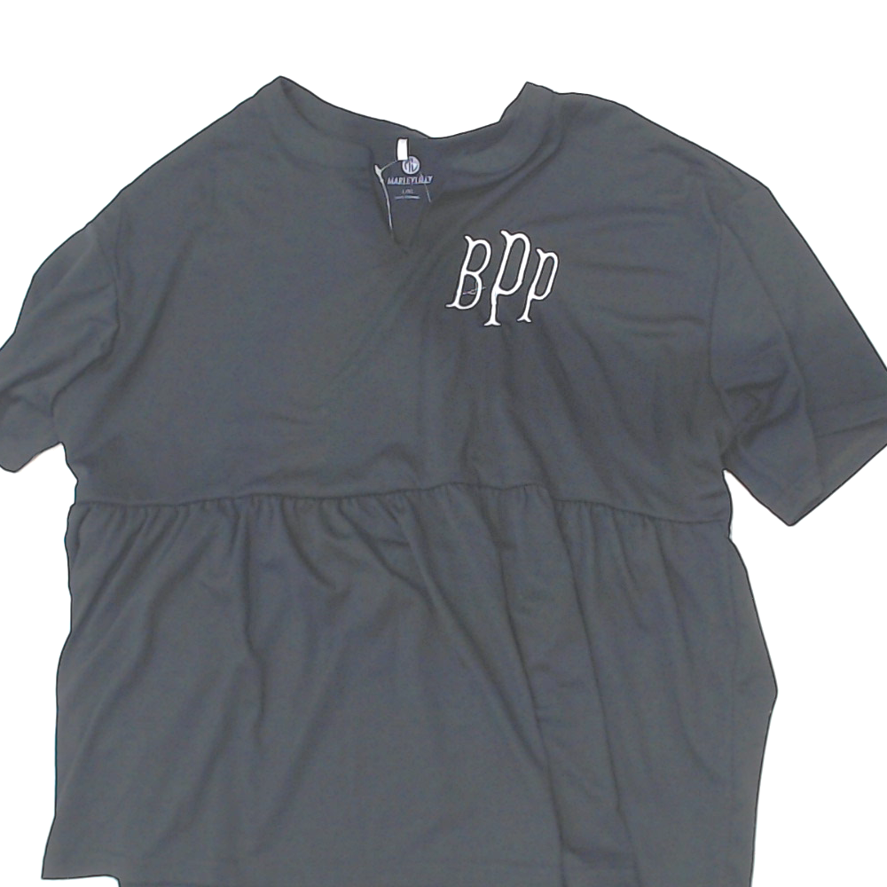 BLOOPER CLOTHING: Monogrammed Peplum Top