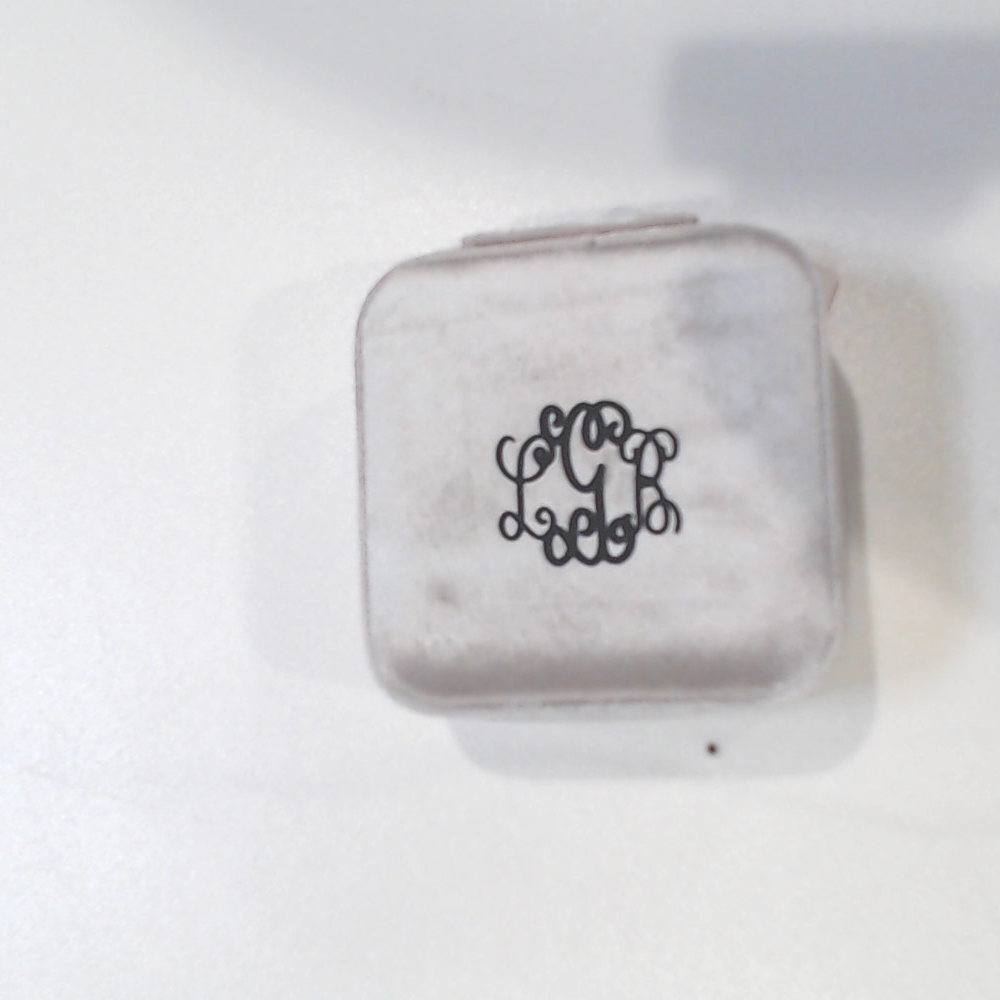 BLOOPER ACCESSORY: Monogrammed Velvet Travel Jewelry Case
