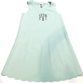 BLOOPER KIDS: Monogrammed Girls Scallop Dress
