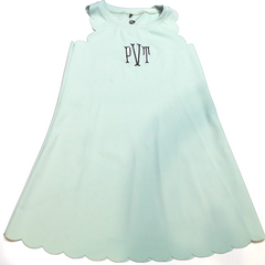 BLOOPER KIDS: Monogrammed Girls Scallop Dress