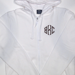 BLOOPER CLOTHING: Monogrammed Hooded Sweatshirt Jacket