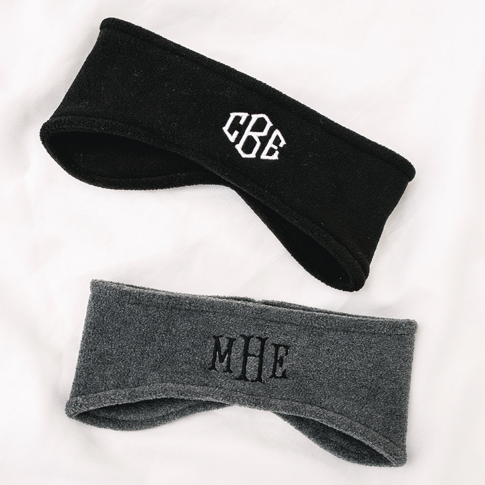 ear bands in gray and black on white