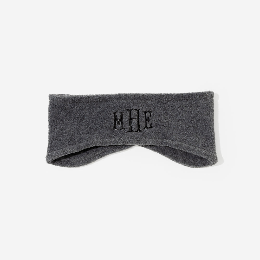 monogrammed ear band in gray