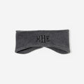 monogrammed ear band in gray
