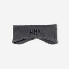 monogrammed ear band in gray