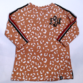 BLOOPER KIDS: Monogrammed Kids Striped Sleeve Dress