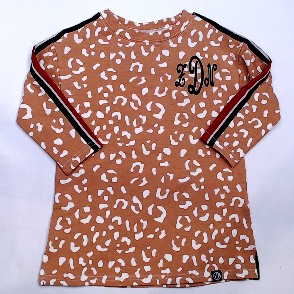 BLOOPER KIDS: Monogrammed Kids Striped Sleeve Dress