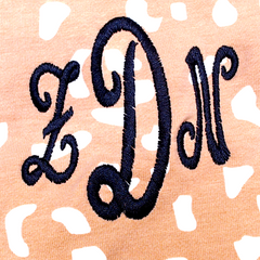 BLOOPER KIDS: Monogrammed Kids Striped Sleeve Dress