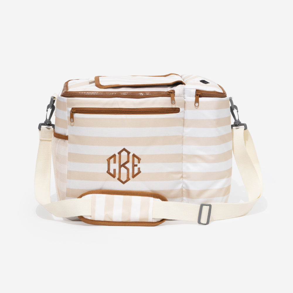 monogrammed dual compartment cooler