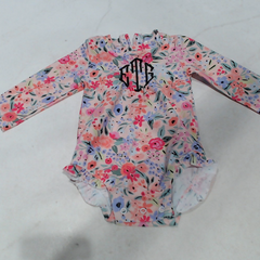 BLOOPER KIDS: Monogrammed Kids Rashguard Swimsuit