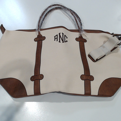 BLOOPER BAG: Monogrammed Vintage Weekender