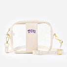 TCU Horned Frogs Clear Stadium Crossbody Bag | Bone