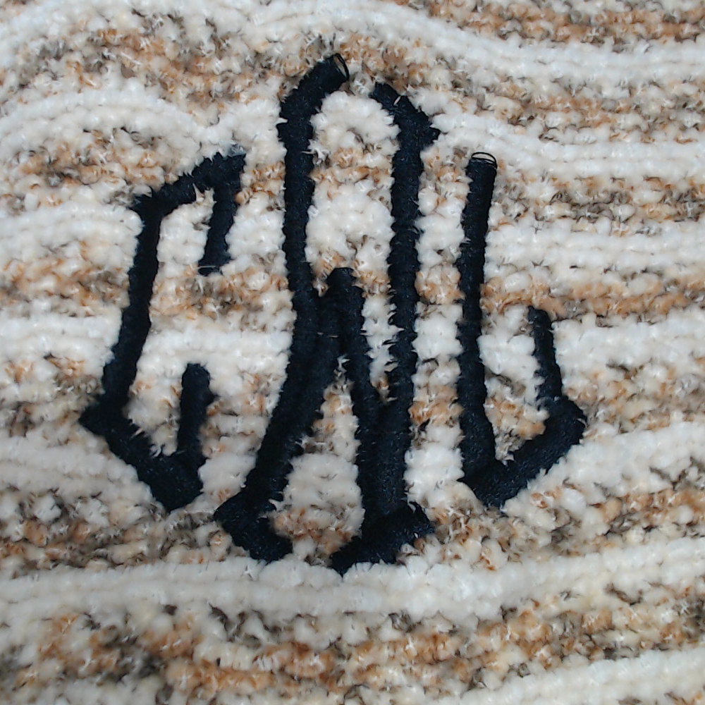 BLOOPER CLOTHING: Monogrammed Striped Chenille Poncho