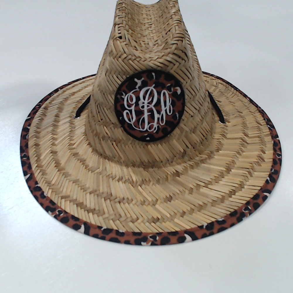 BLOOPER KIDS: Monogrammed Kids Straw Hat
