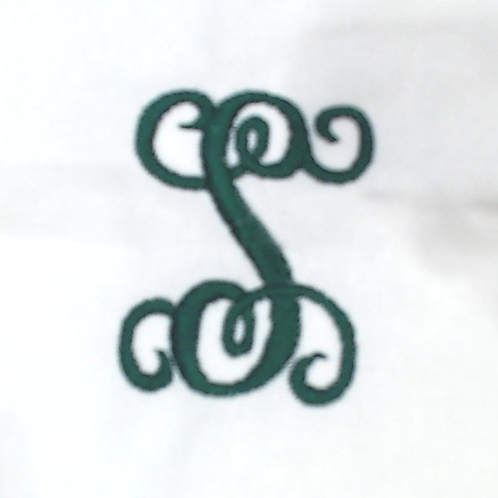 BLOOPER ACCESSORY: Monogrammed Scalloped Pillow Sham