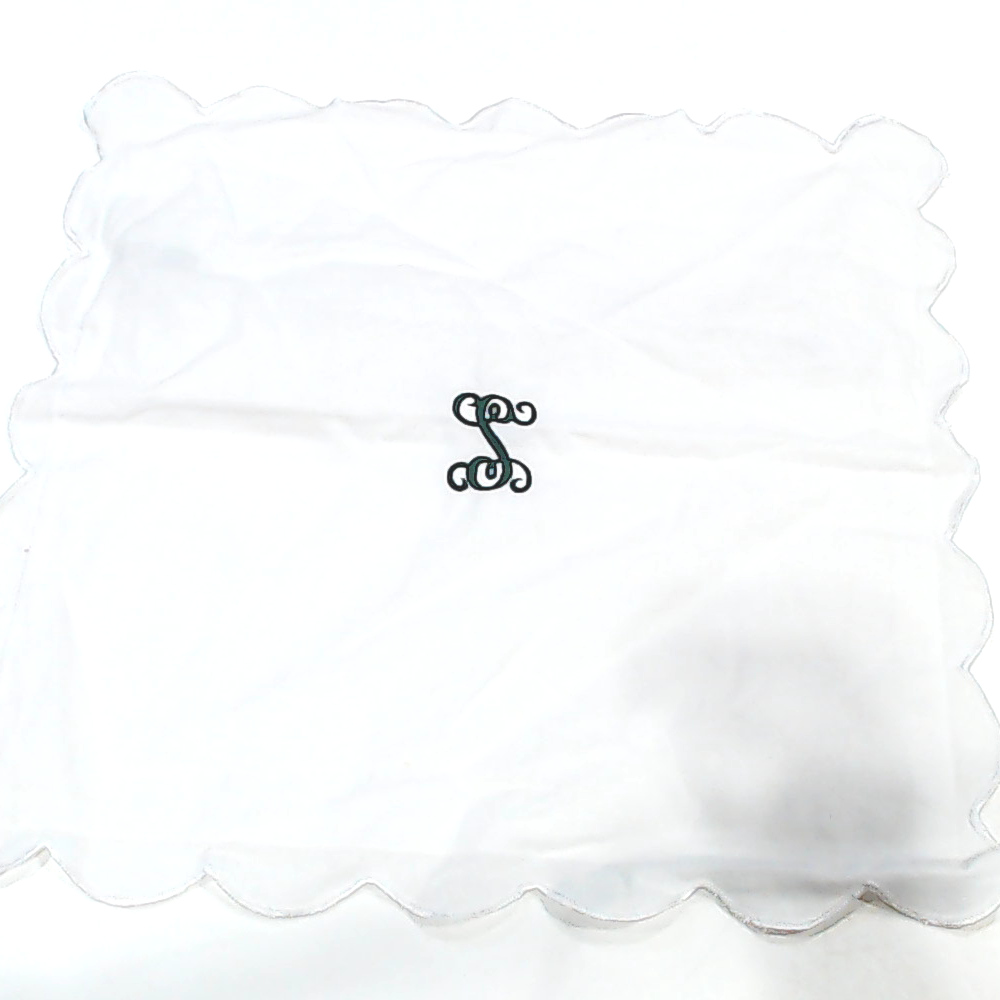 BLOOPER ACCESSORY: Monogrammed Scalloped Pillow Sham