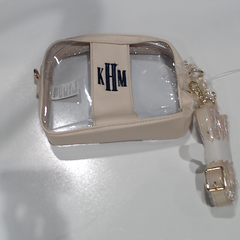 BLOOPER BAG: Monogrammed Clear Stadium Crossbody Bag