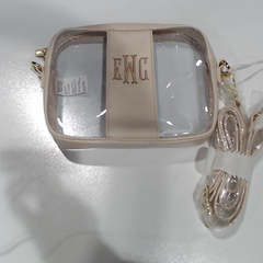 BLOOPER BAG: Monogrammed Clear Stadium Crossbody Bag