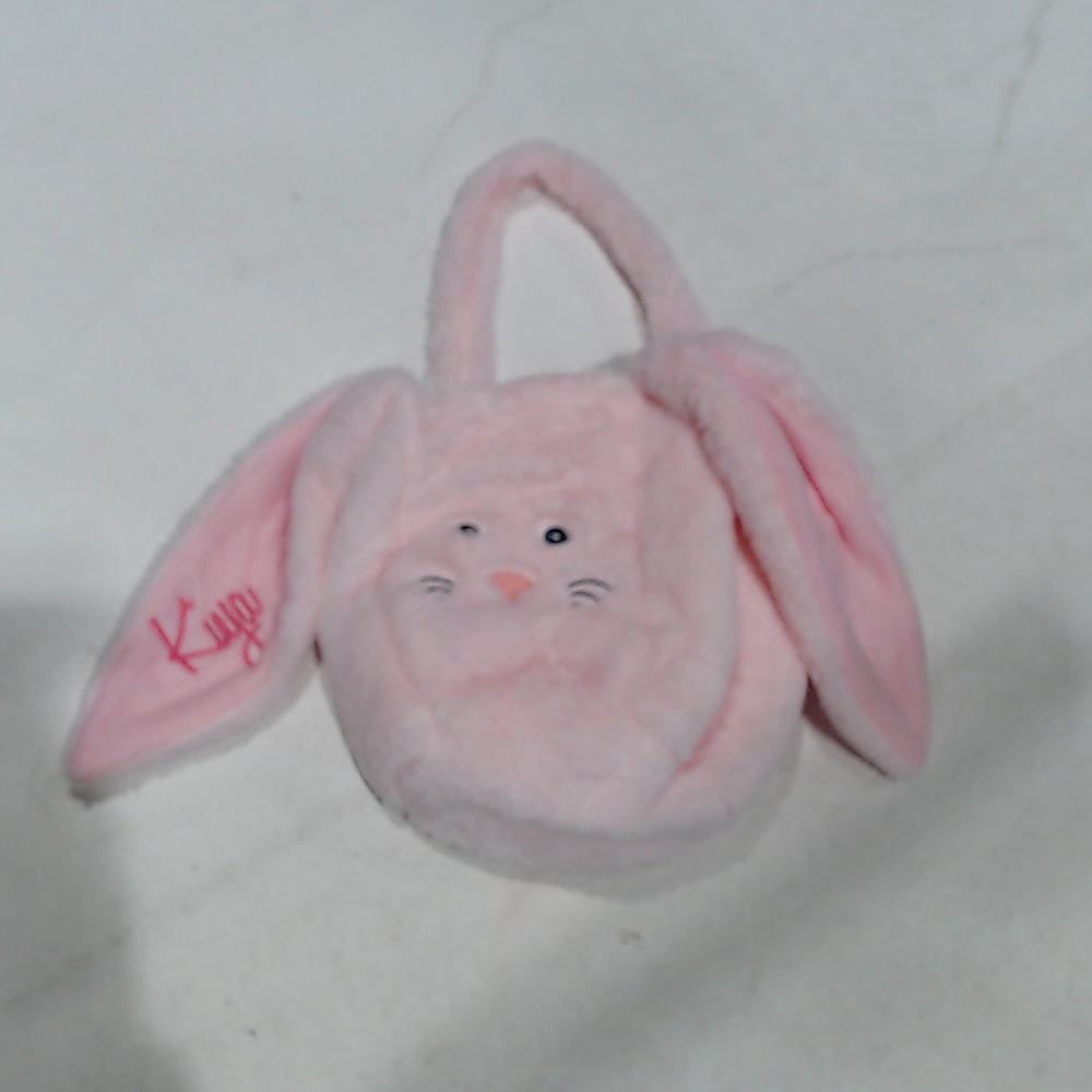 BLOOPER KIDS: Monogrammed Bunny Easter Basket