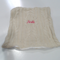 BLOOPER ACCESSORY: Monogrammed Cable Knit Pillow Sham