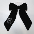 BLOOPER ACCESSORY: Monogrammed Velvet Bow