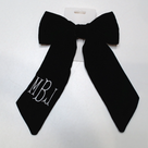 BLOOPER ACCESSORY: Monogrammed Velvet Bow