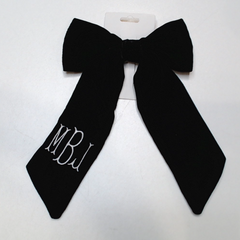 BLOOPER ACCESSORY: Monogrammed Velvet Bow