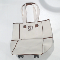 BLOOPER BAG: Monogrammed Rolling Tote