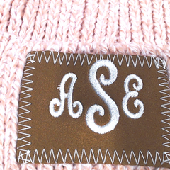 BLOOPER KIDS: Monogrammed Kids Pom Pom Beanie