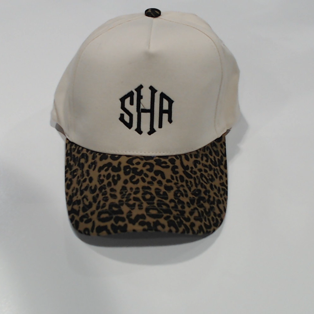 BLOOPER ACCESSORY: Monogrammed Leopard Trucker Hat