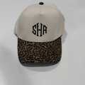 BLOOPER ACCESSORY: Monogrammed Leopard Trucker Hat