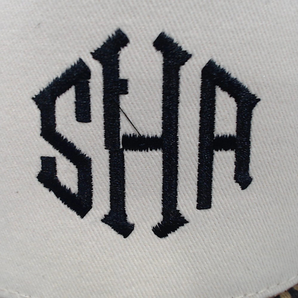 BLOOPER ACCESSORY: Monogrammed Leopard Trucker Hat