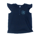 BLOOPER CLOTHING: Monogrammed Ruffle Top