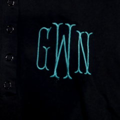 BLOOPER CLOTHING: Monogrammed Ruffle Top