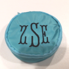 BLOOPER BAG: Monogrammed Travel Jewelry Case