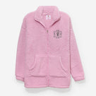 Monogrammed Sherpa Jacket | Light Pink